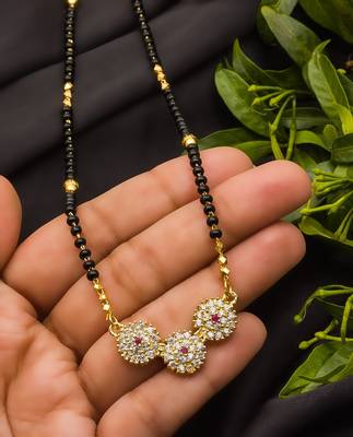 Multicolor diamond mangalsutra 1