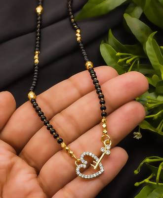 Multicolor diamond mangalsutra 2