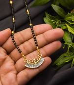 Multicolor diamond mangalsutra