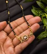 Multicolor diamond mangalsutra