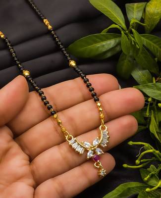 Multicolor diamond mangalsutra 2
