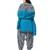 Women's Sky Blue & Grey Cotton Printed Readymade Salwar Suit Set