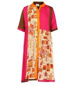 Pink Cotton Regular Kurti