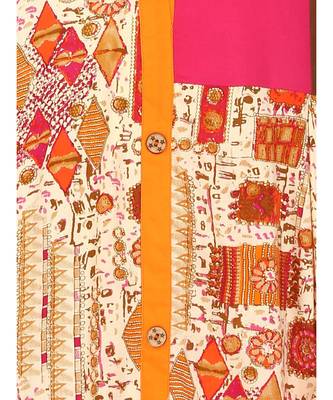 Pink Cotton Regular Kurti 3