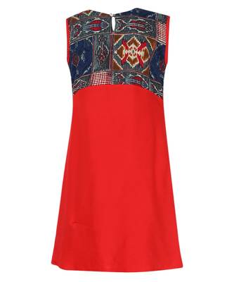 Red Cotton Regular Kurti 2