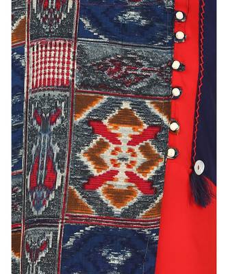 Red Cotton Regular Kurti 3