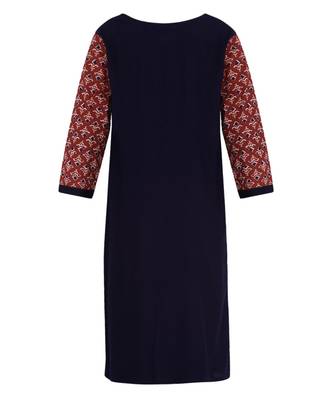 Red Cotton Regular Kurti 2