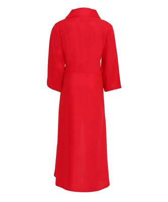 Red Cotton Regular Kurti 2