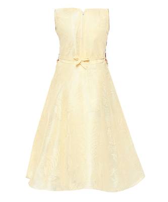 Red Embroidered Nylon Kids Girl Gowns 2