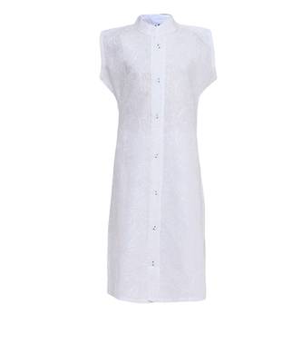White Cotton Regular Kurti 1