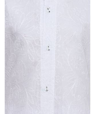 White Cotton Regular Kurti 3
