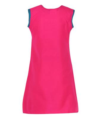 Pink Cotton Regular Kurti 2