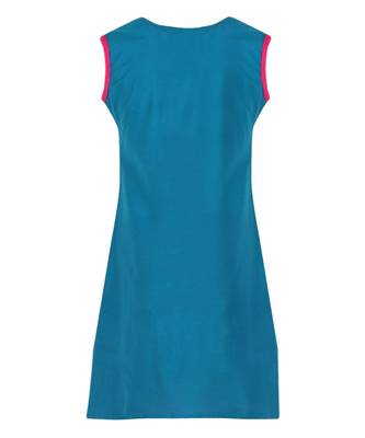 Blue Cotton Regular Kurti 2