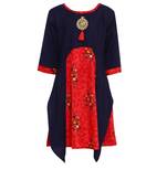 Blue Cotton Regular Kurti