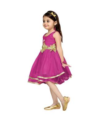 Pink Net Frock 2