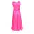Pink Nylon Party Gown