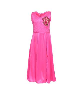 Pink Nylon Party Gown 2