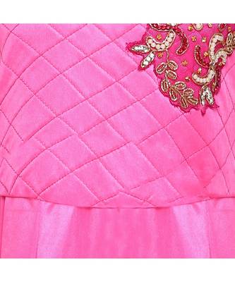 Pink Nylon Party Gown 3
