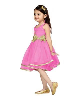 Pink Net Frock 2