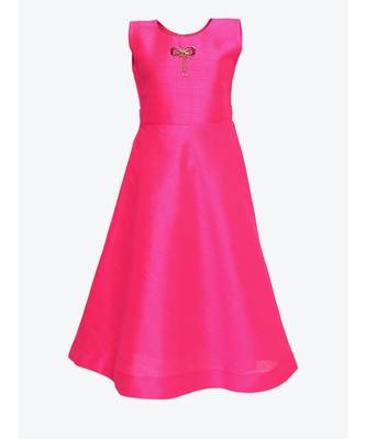 Pink Silk Blend Gown 1