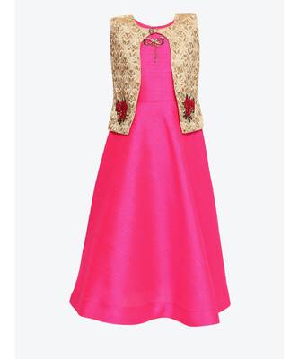 Pink Silk Blend Gown 2