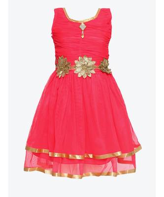Red Net Frock 1