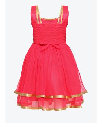 Red Net Frock 3