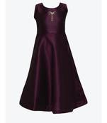 Purple Silk Blend Gown