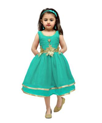 Green Net Frock 1