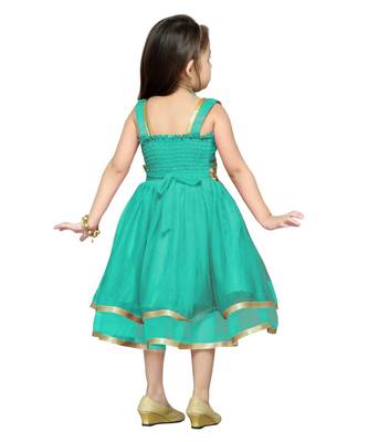 Green Net Frock 3