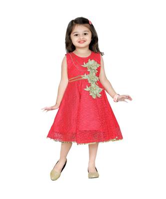 Pink Net Frock 1