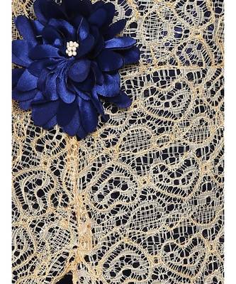 Blue Net Party Gown 2