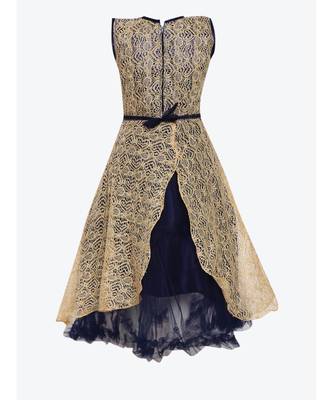 Blue Net Party Gown 3