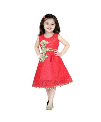 Pink Net Frock 2