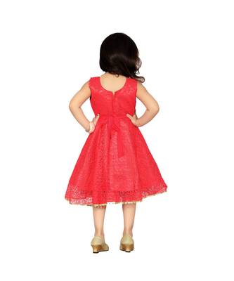 Pink Net Frock 3