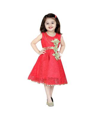 Pink Net Frock 4