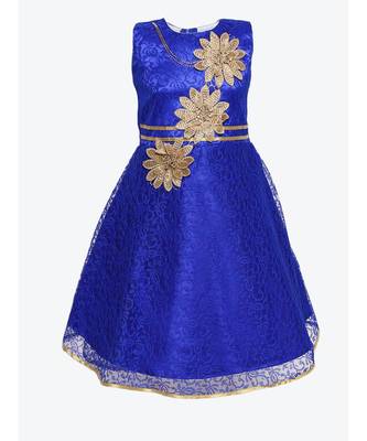 Blue Net Frock 1