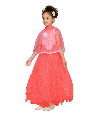 Pink Net Gown 3