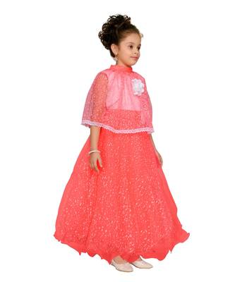 Pink Net Gown 4