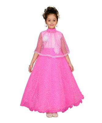 Pink Net Gown 1
