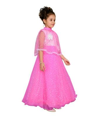 Pink Net Gown 4