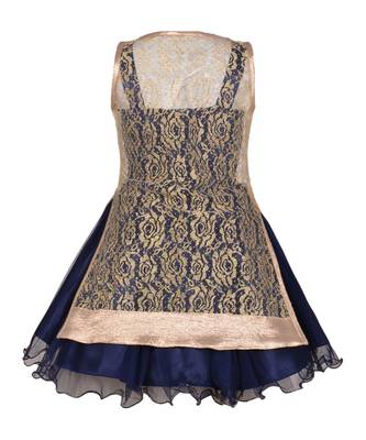Blue Net Frock 3