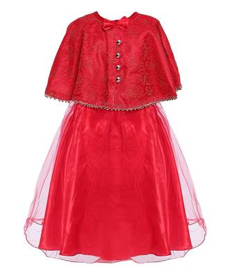 Red Net  Gown 1