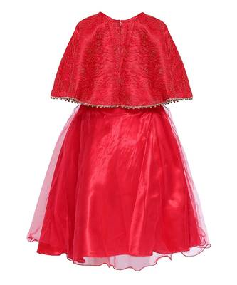 Red Net  Gown 3