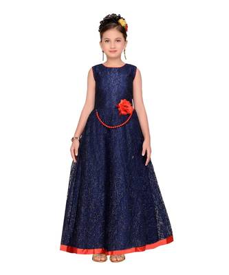 Blue Net Gown 1