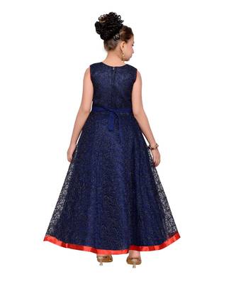 Blue Net Gown 2