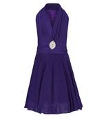 Purple Net Frock
