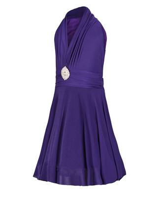 Purple Net Frock 2
