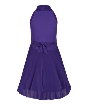 Purple Net Frock 3
