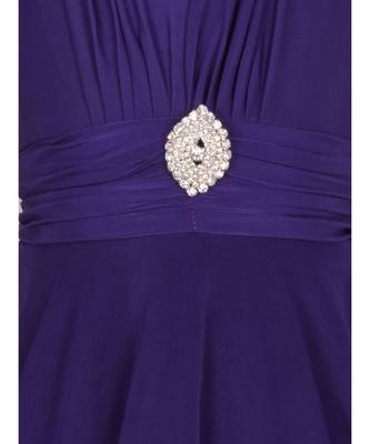 Purple Net Frock 4